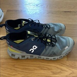 On Running Men's Sneakers in Black, Gray & Yellow